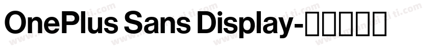 OnePlus Sans Display字体转换